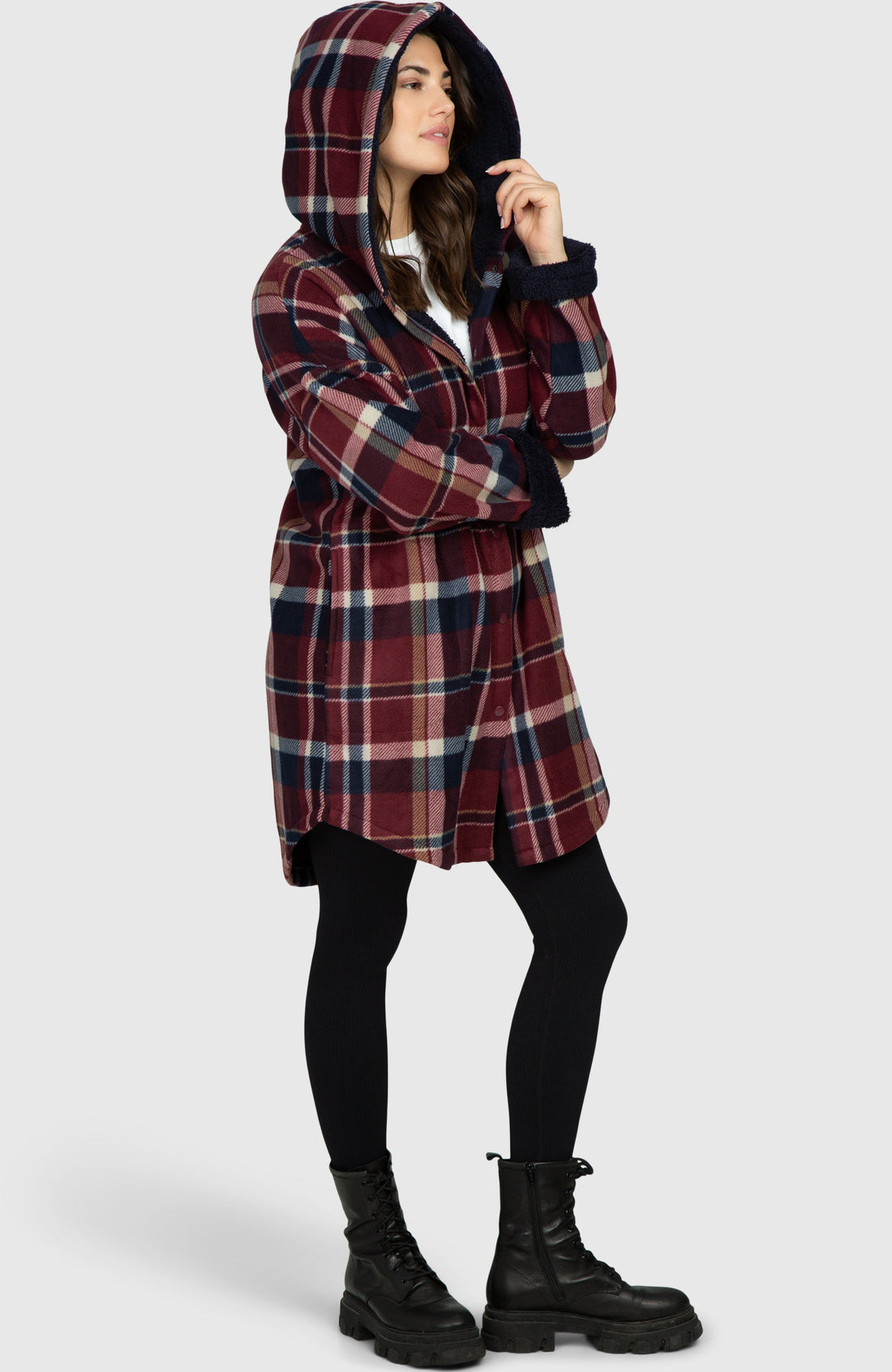 Redwood Long Plush Oversized Hooded Jacket