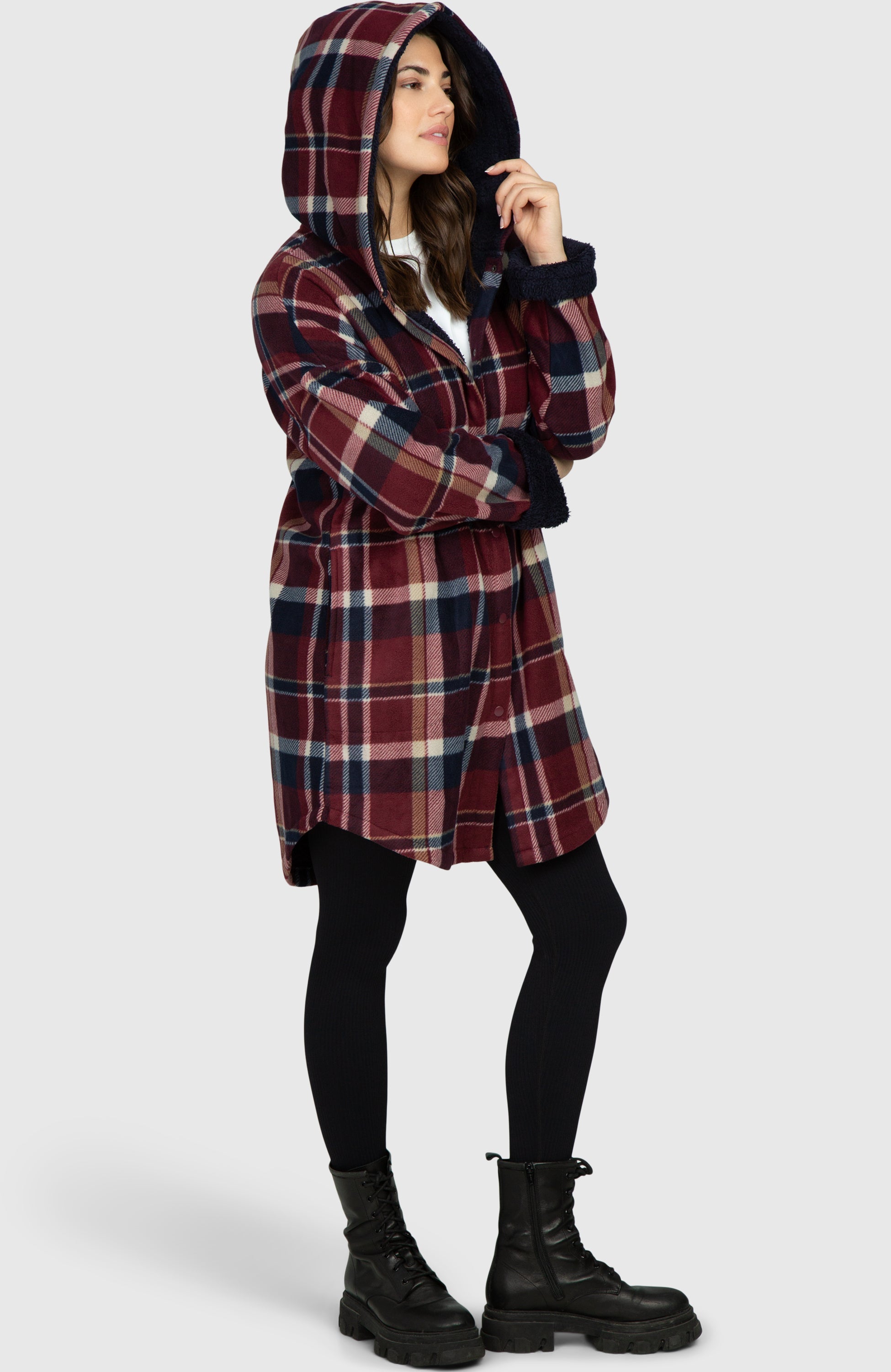 Redwood Long Plush Oversized Hooded Jacket