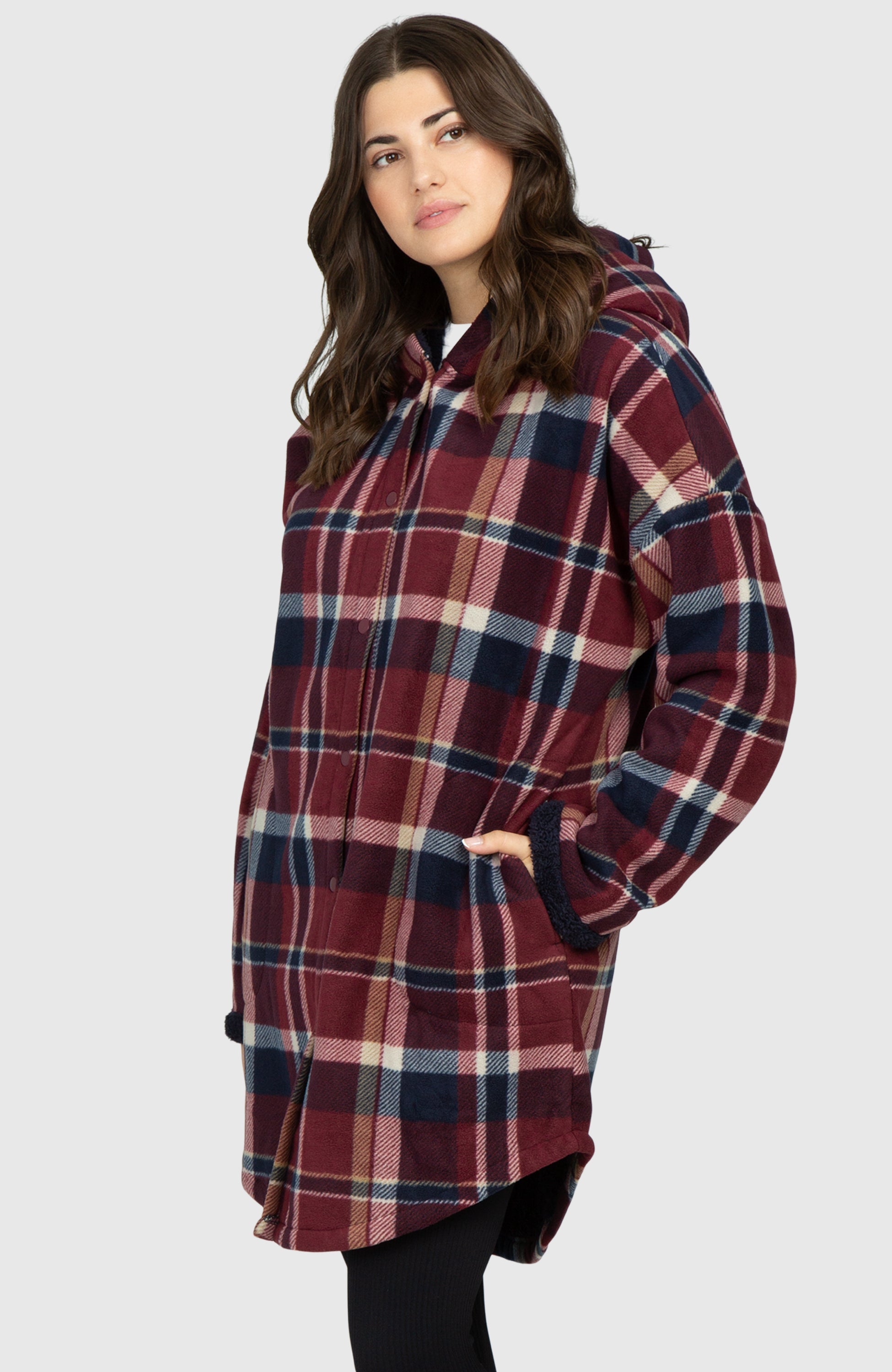 Redwood Long Plush Oversized Hooded Jacket