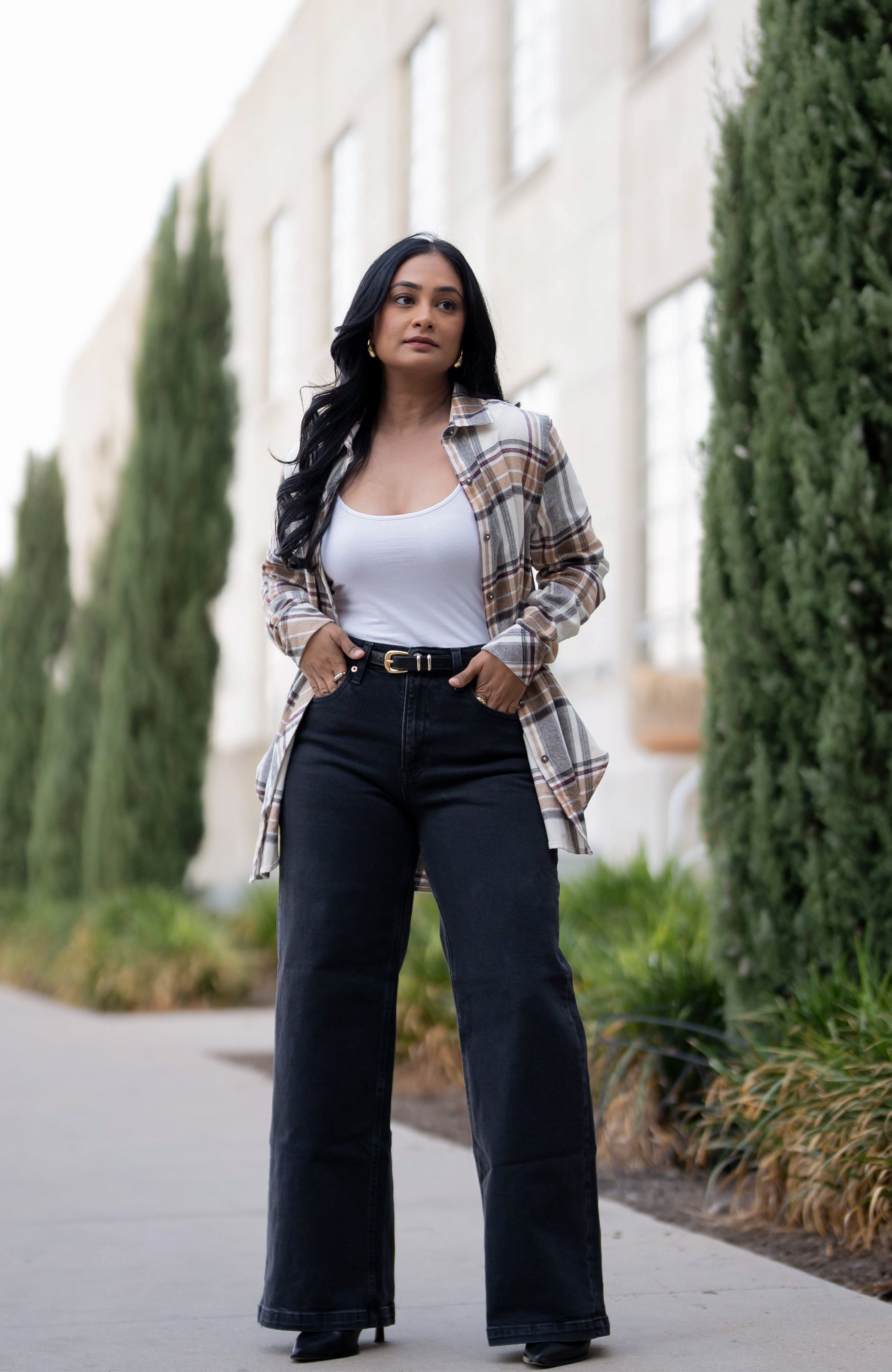 Brown Sugar Boyfriend Plaid Shirt