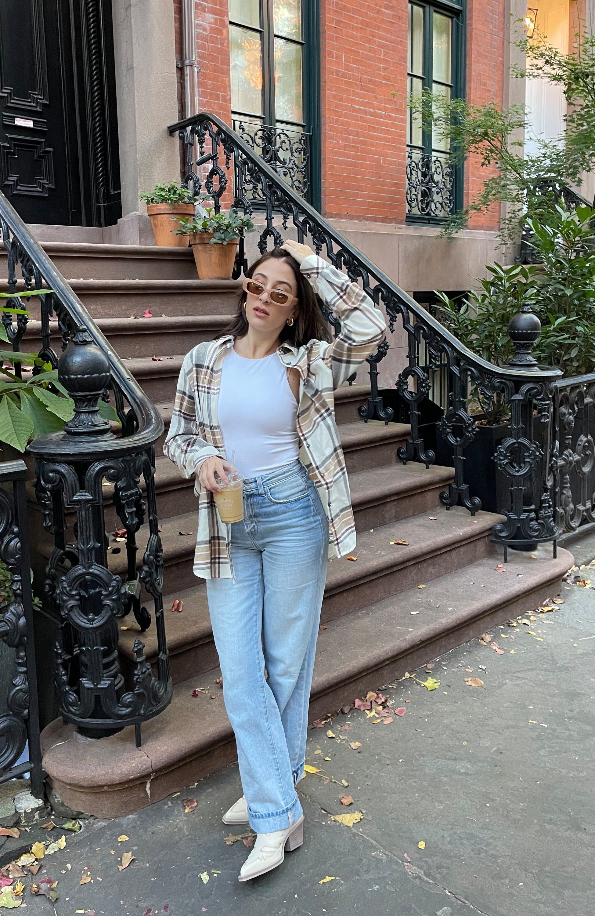 Brown Sugar Boyfriend Plaid Shirt