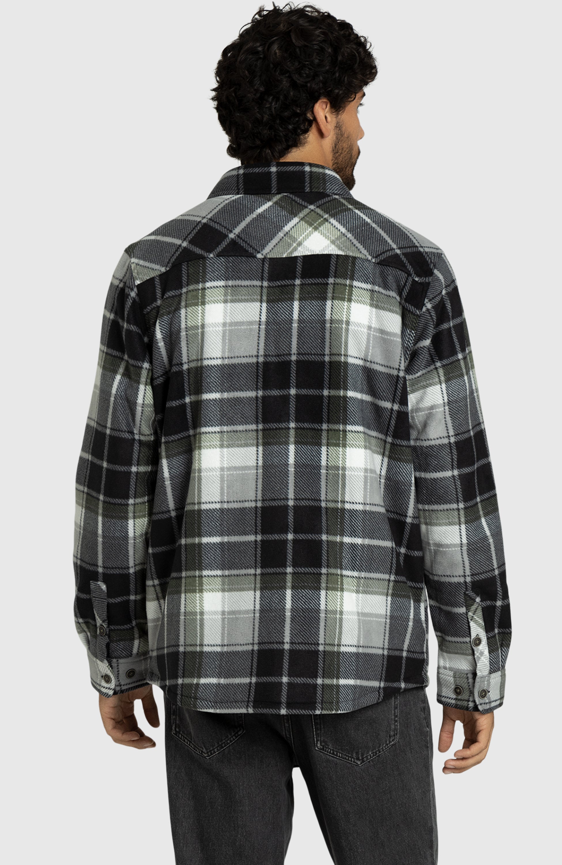 Black Beetle Polar Fleece Shirt Jacket