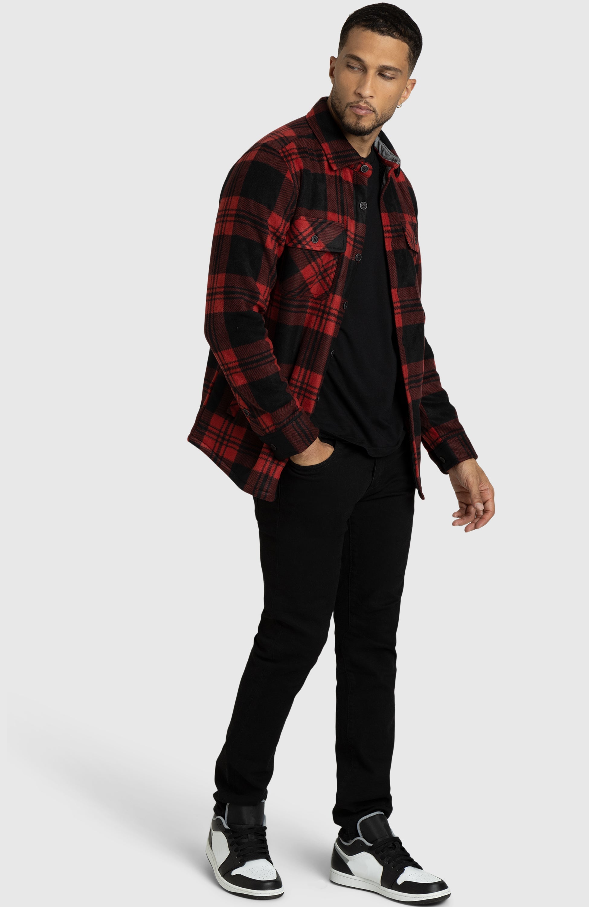 Red Buffalo Polar Fleece Shirt Jacket