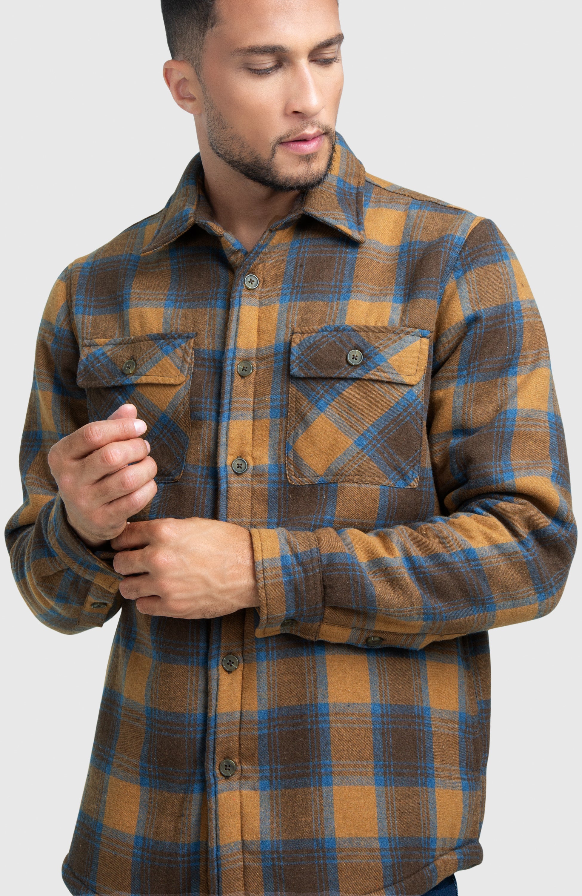 Terra Cotta Bonded Shacket