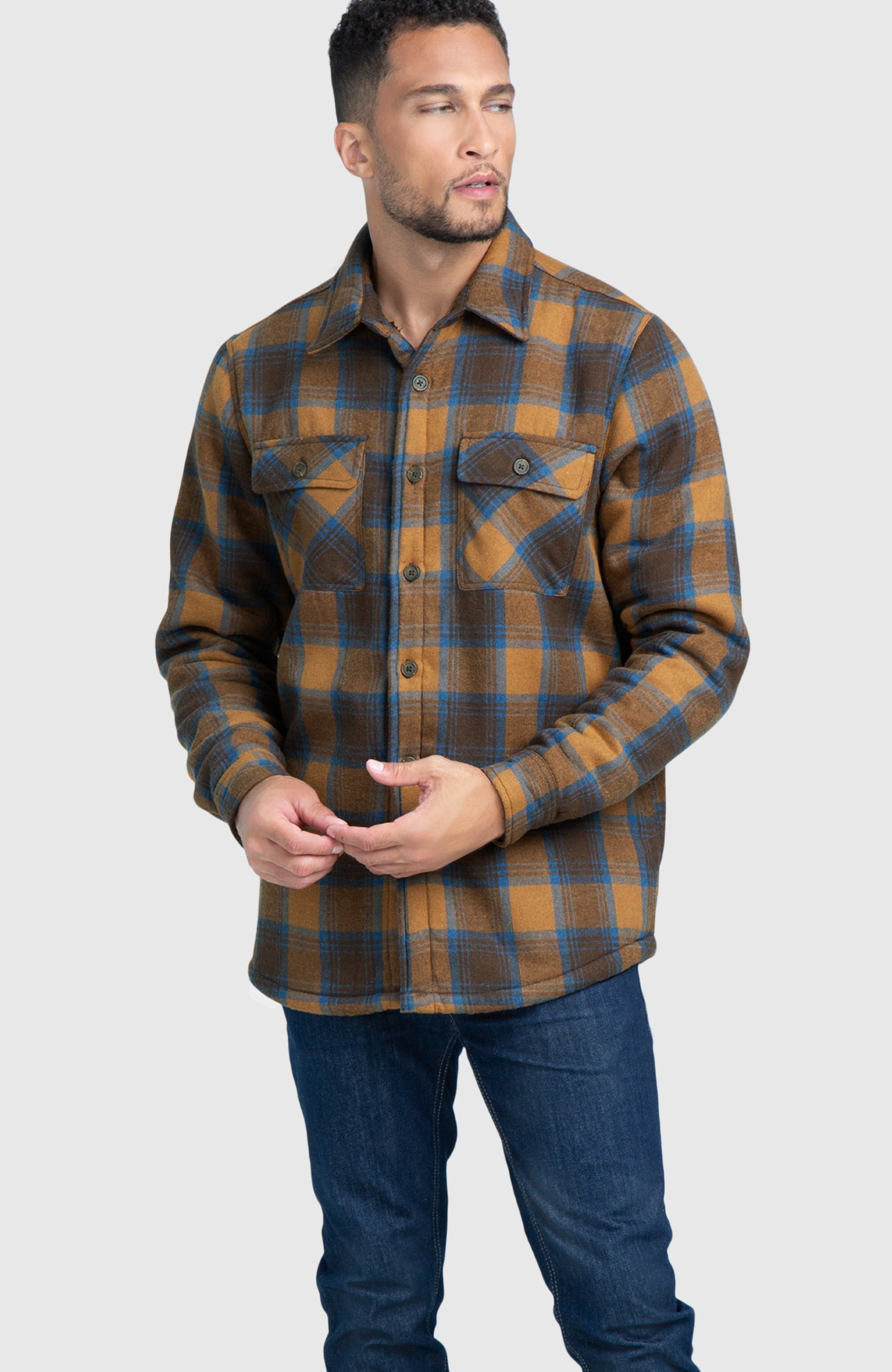 Terra Cotta Bonded Shacket