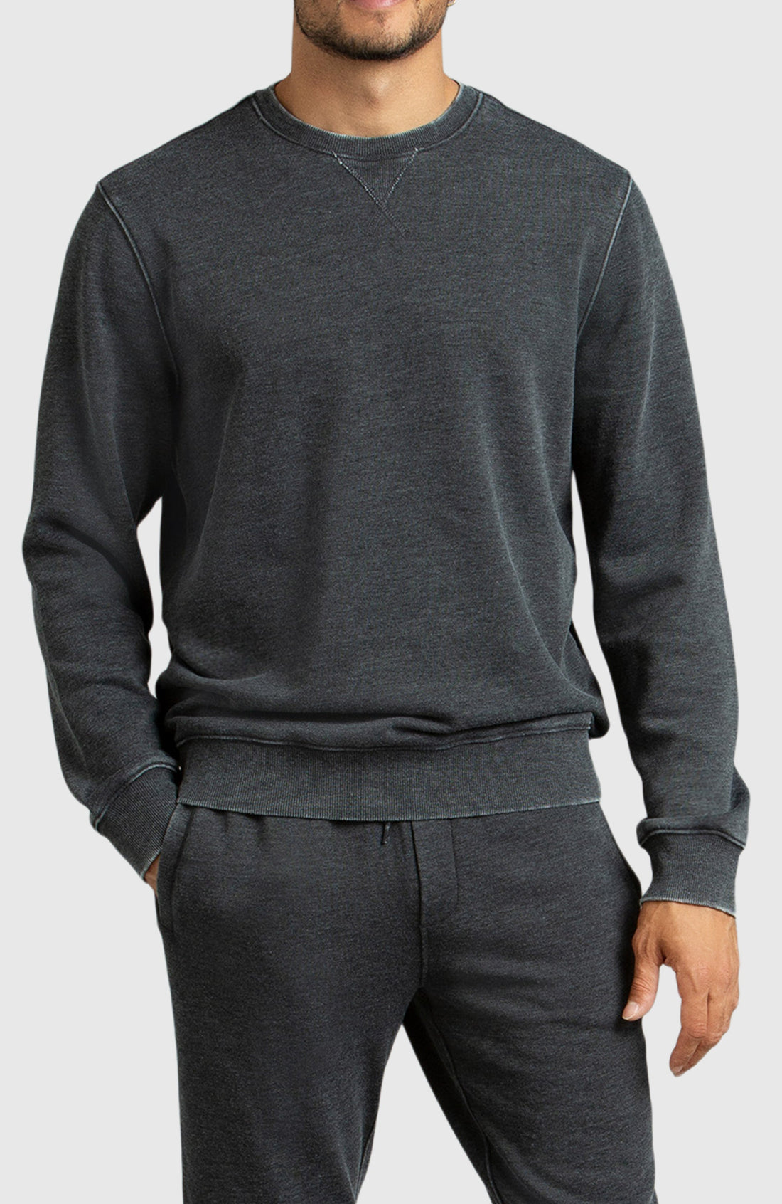 Black Fleece Crewneck Sweatshirt