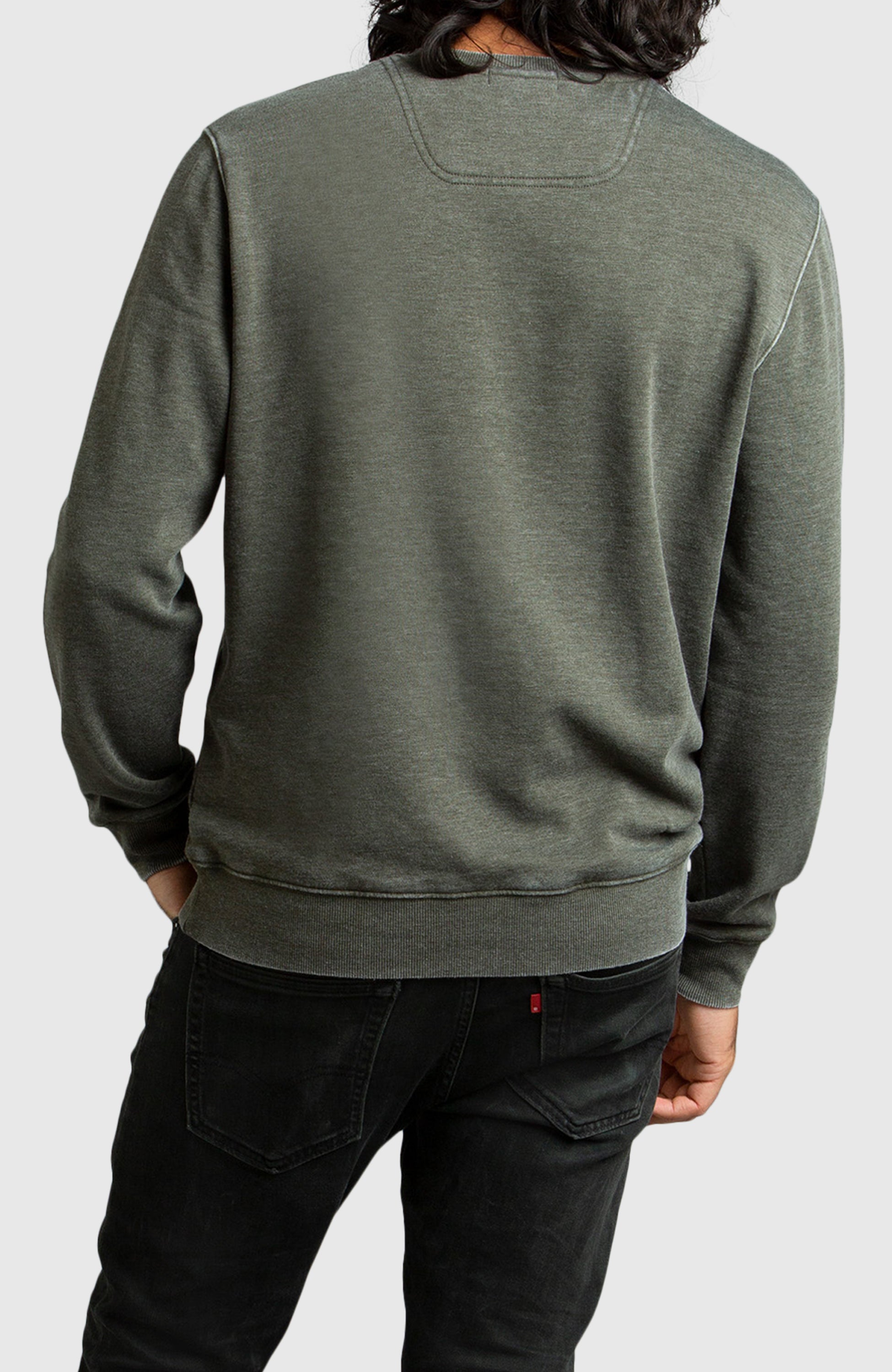 Green Fleece Crewneck Sweatshirt