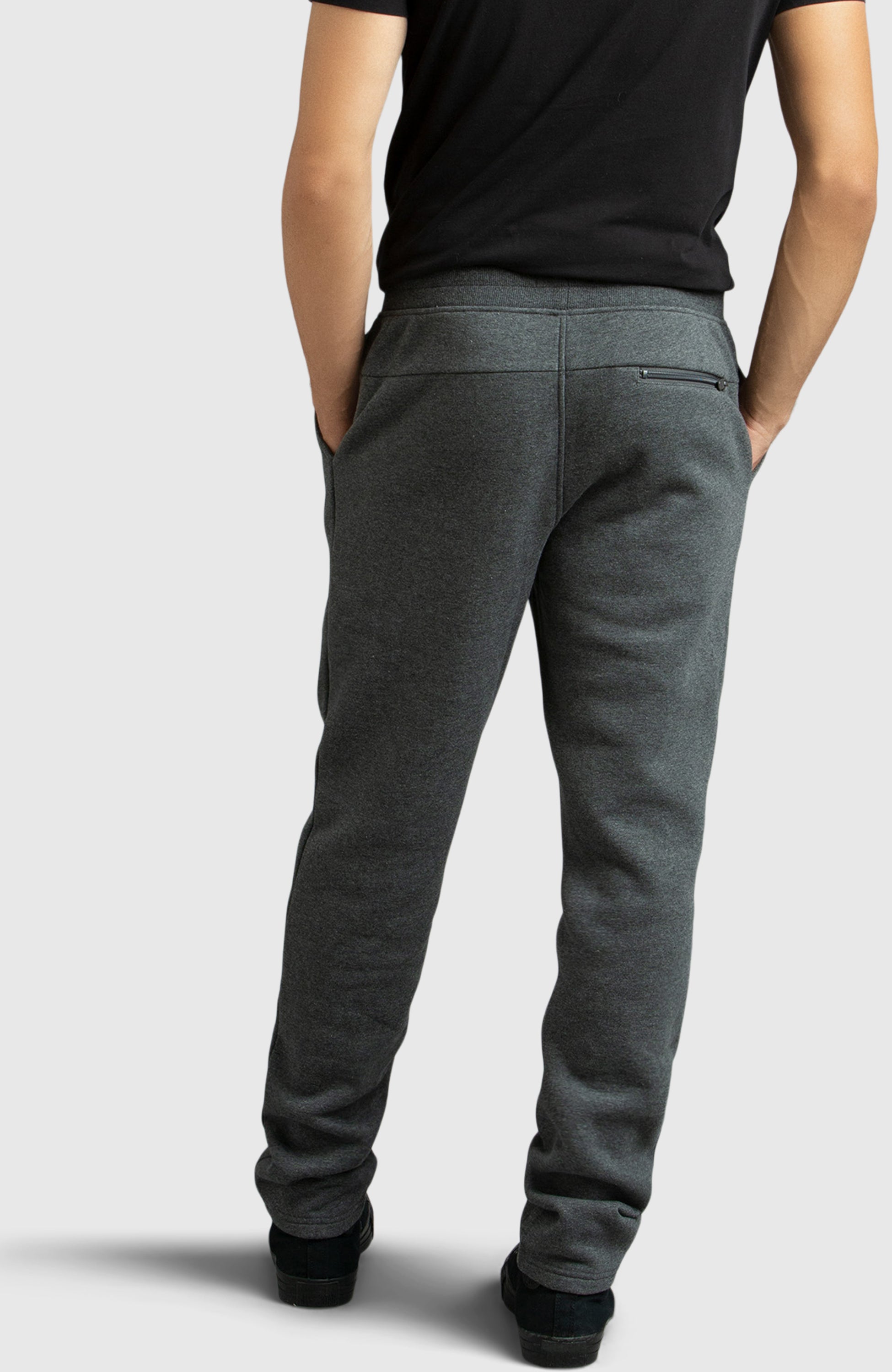 Grey Straight Leg Fleece Pant