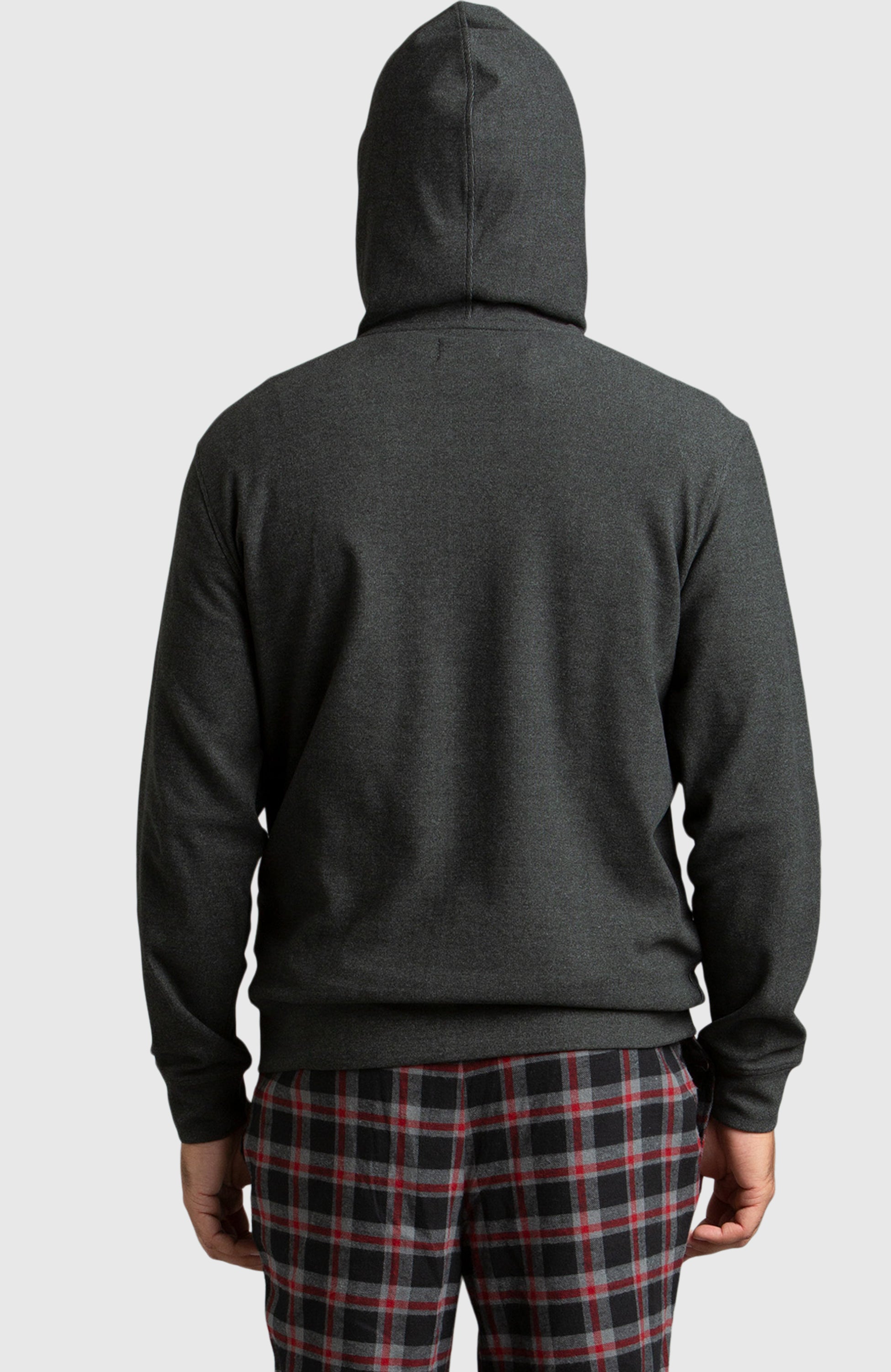 Black Front Zip Hoodie