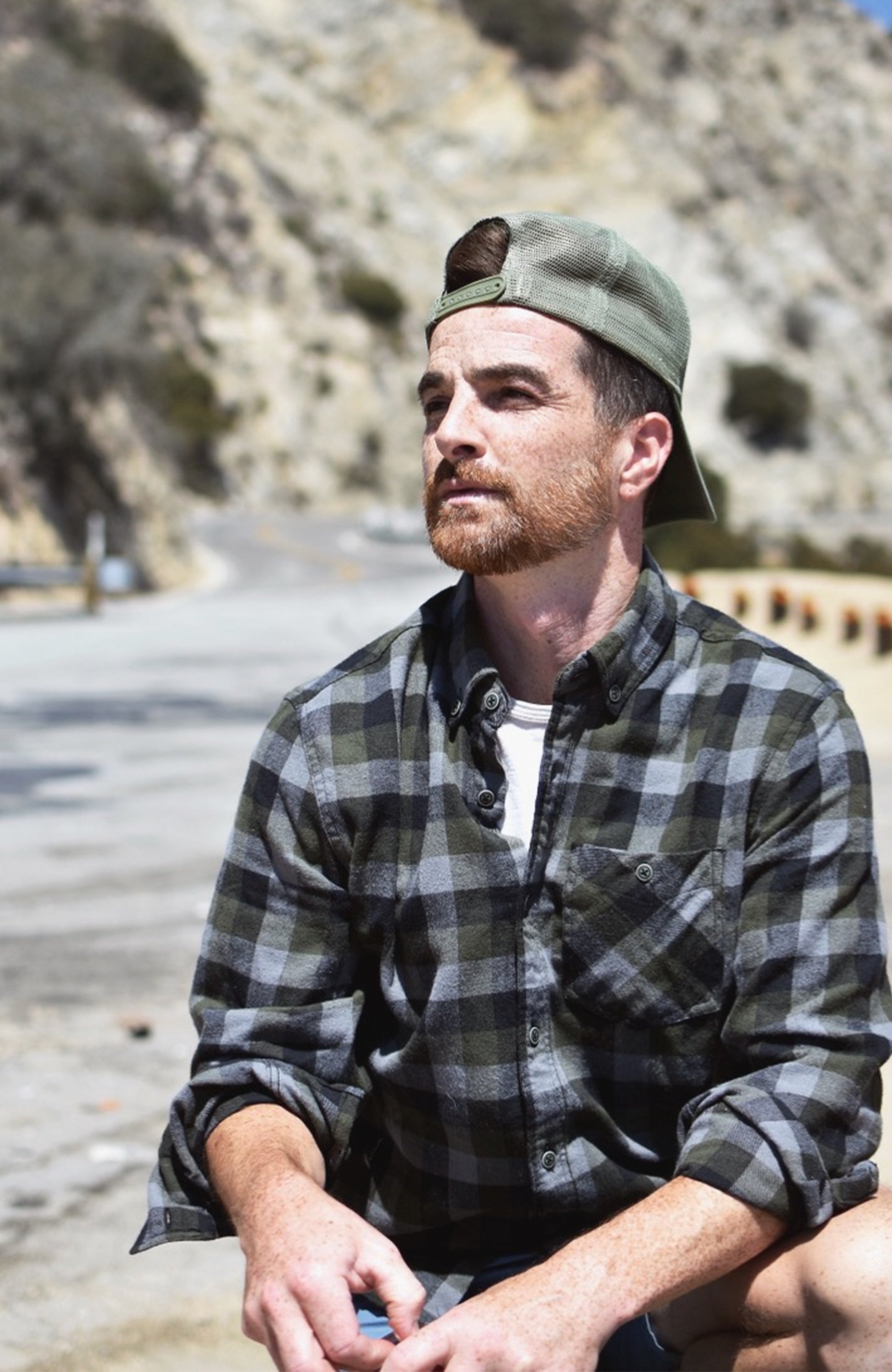 Green & Black Plaid Flannel Shirt