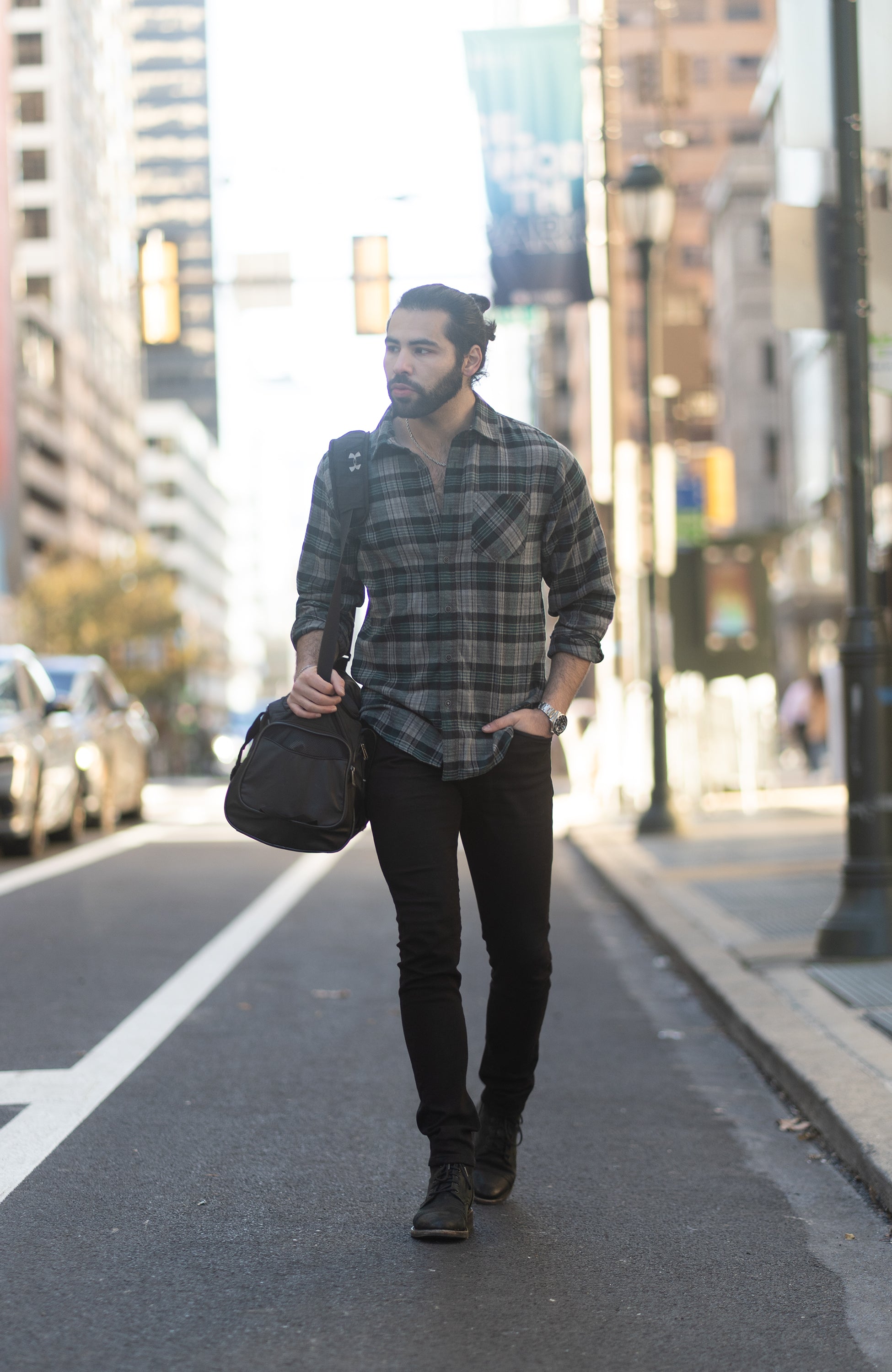 Pine Green Plaid Flannel Shirt