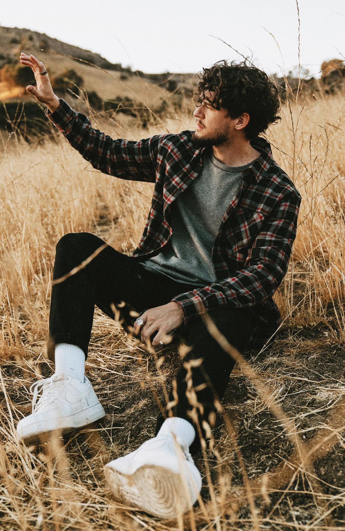 Red and Black Plaid Flannel Shirt