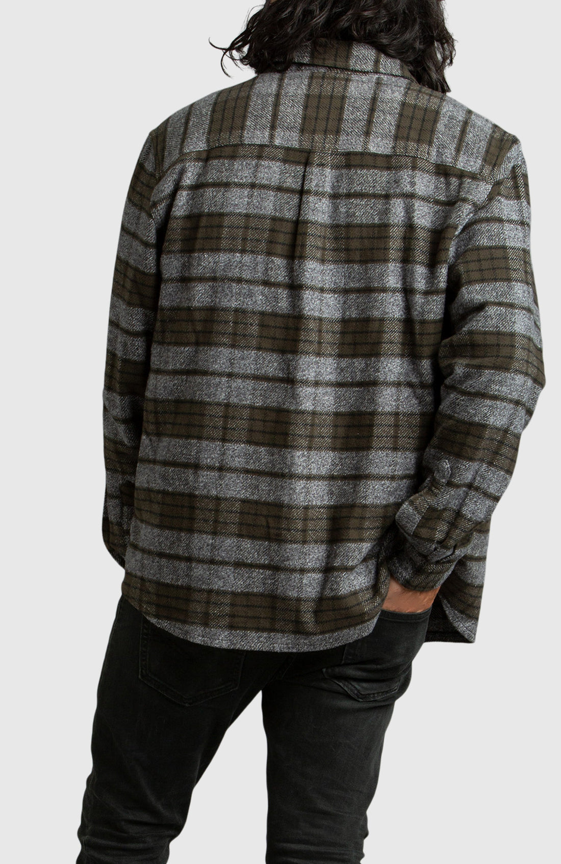 Rosin Melange Plaid Overshirt