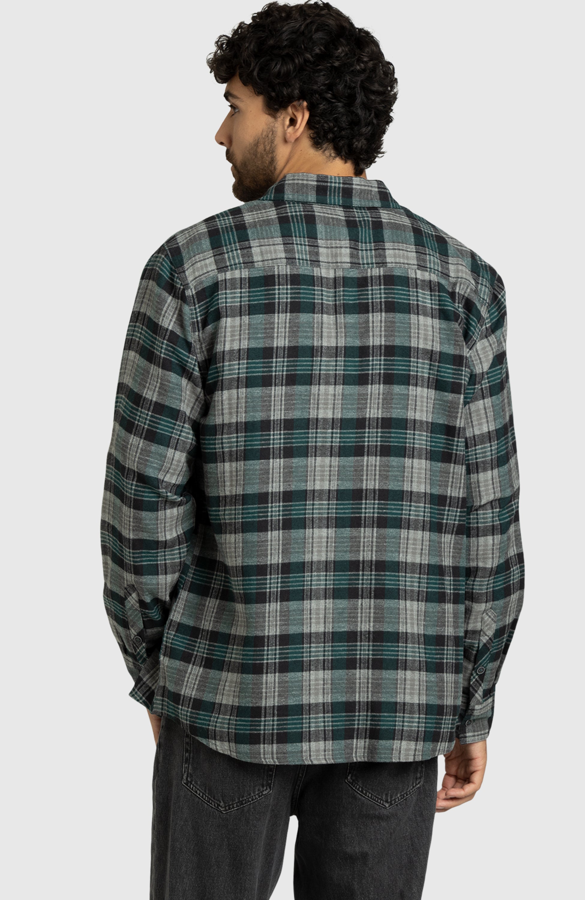 Pine Green Plaid Flannel Shirt