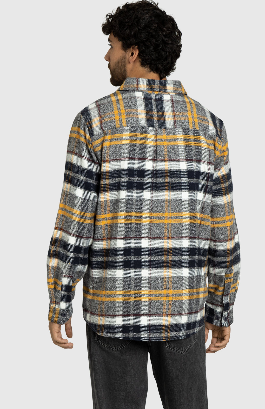 Dijon Melange Plaid Overshirt