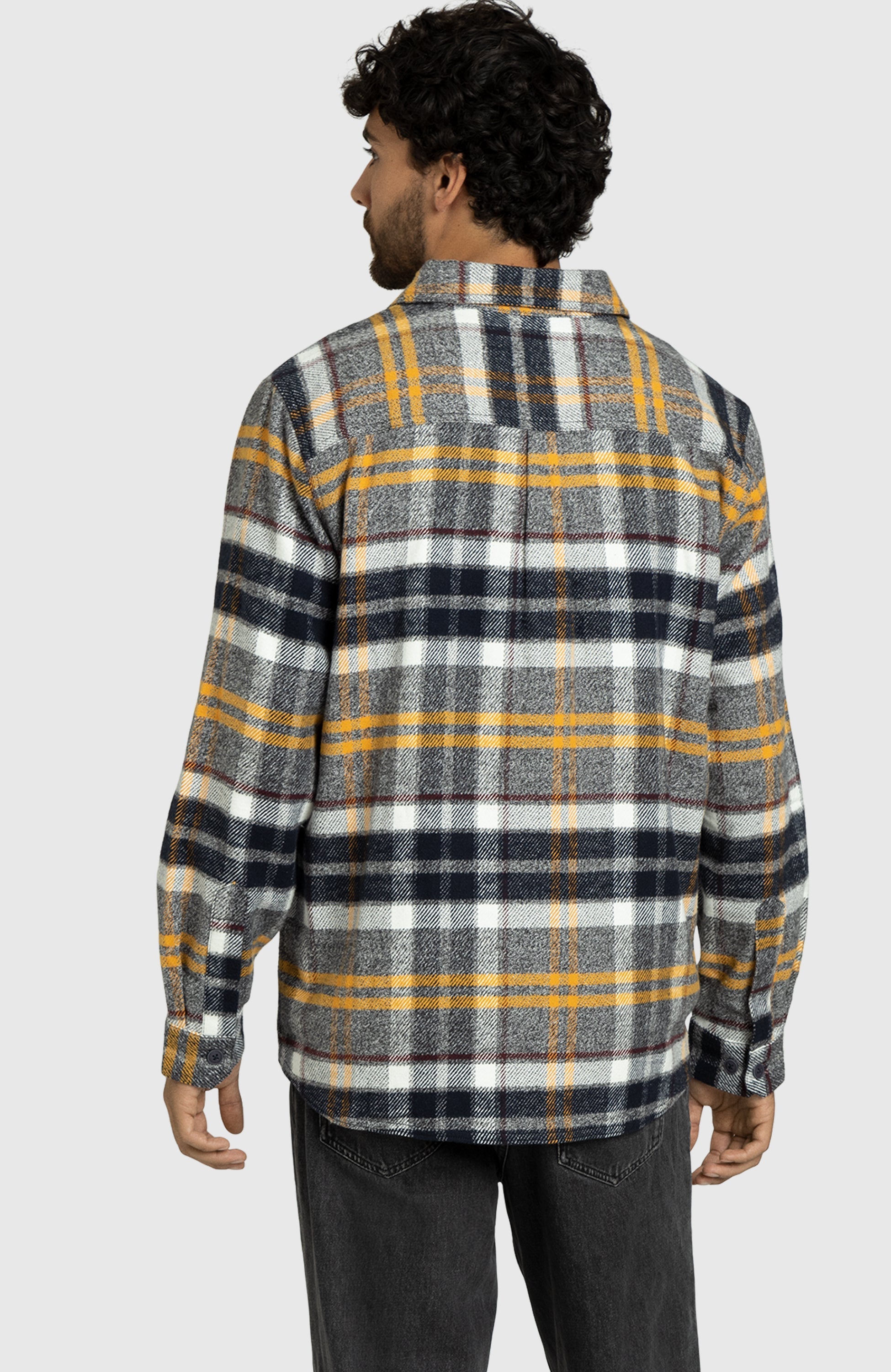 Dijon Melange Plaid Overshirt