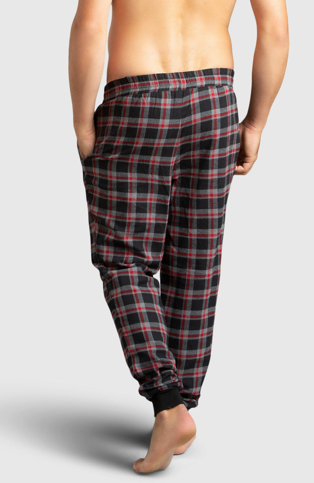 Red & Black Flannel Jogger Pajama