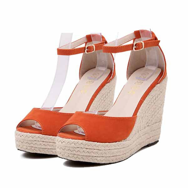 Superior QualitySummer style comfortable Bohemian Wedges Women sandals for Lady shoes high platform open toe flip flops Plus