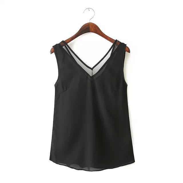 Sleeveless Women Tops Blouse